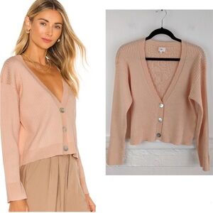 LPA Coral Ribbed Cardigan Sweater Spring Revolve